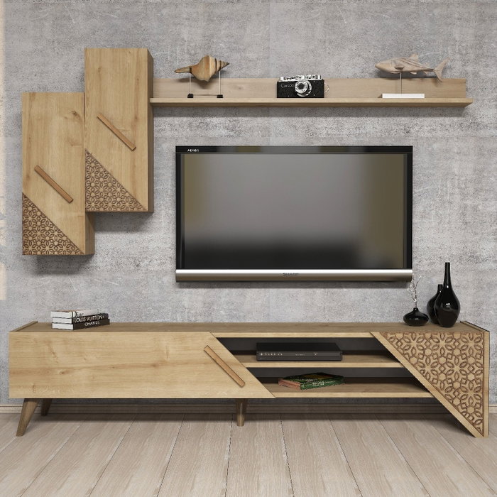 Hanah Home Beril - Oak Mueble para TV